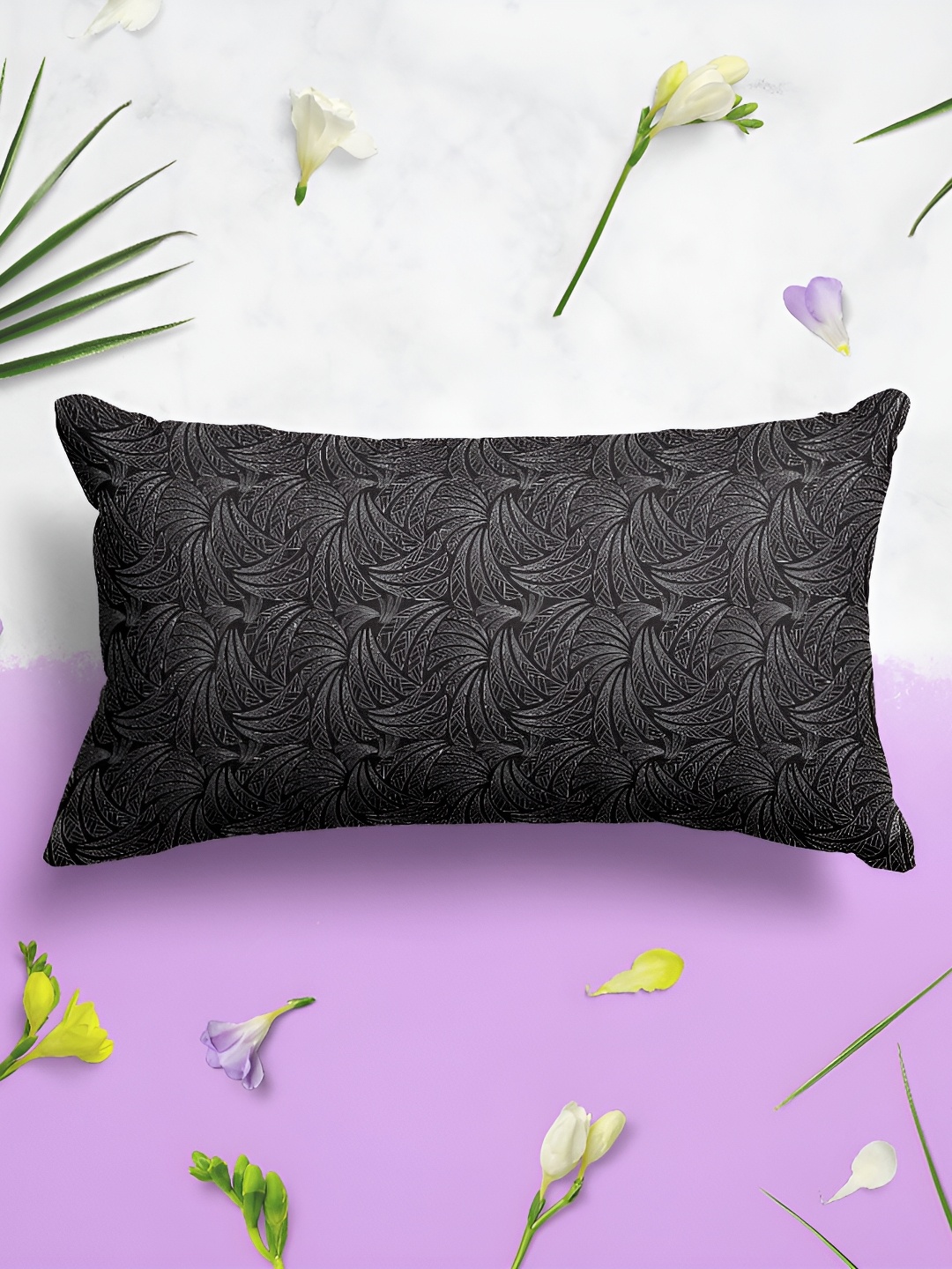 

ArtzFolio Black 2 Pieces Rectangle Velevet Pillow Covers
