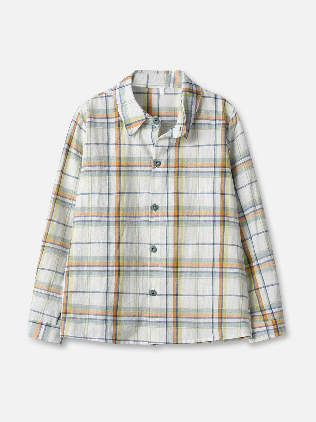 

StyleCast Beige Boys Tartan Checked Casual Shirt