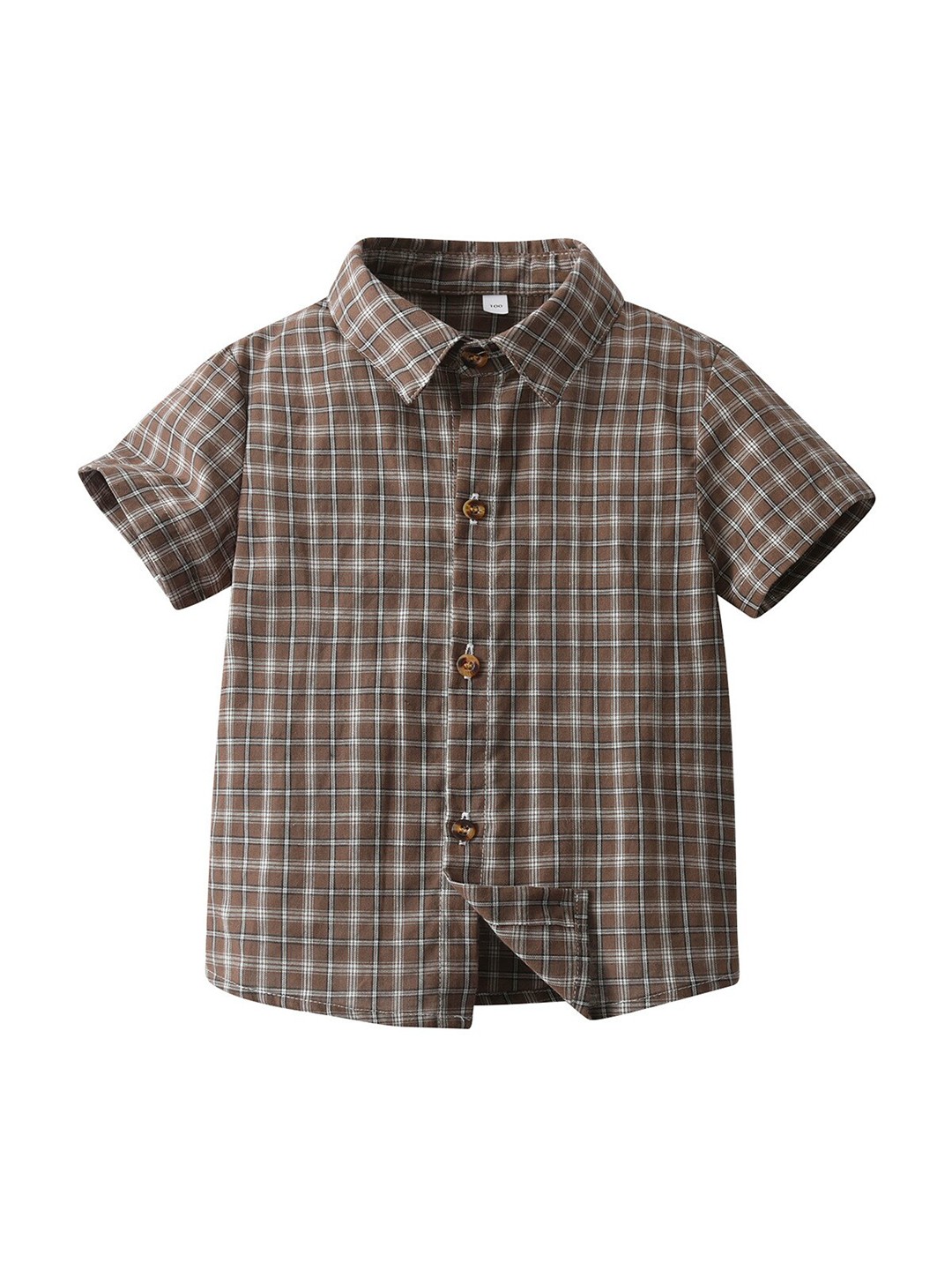 

StyleCast Boys Checked Casual Shirt, Brown