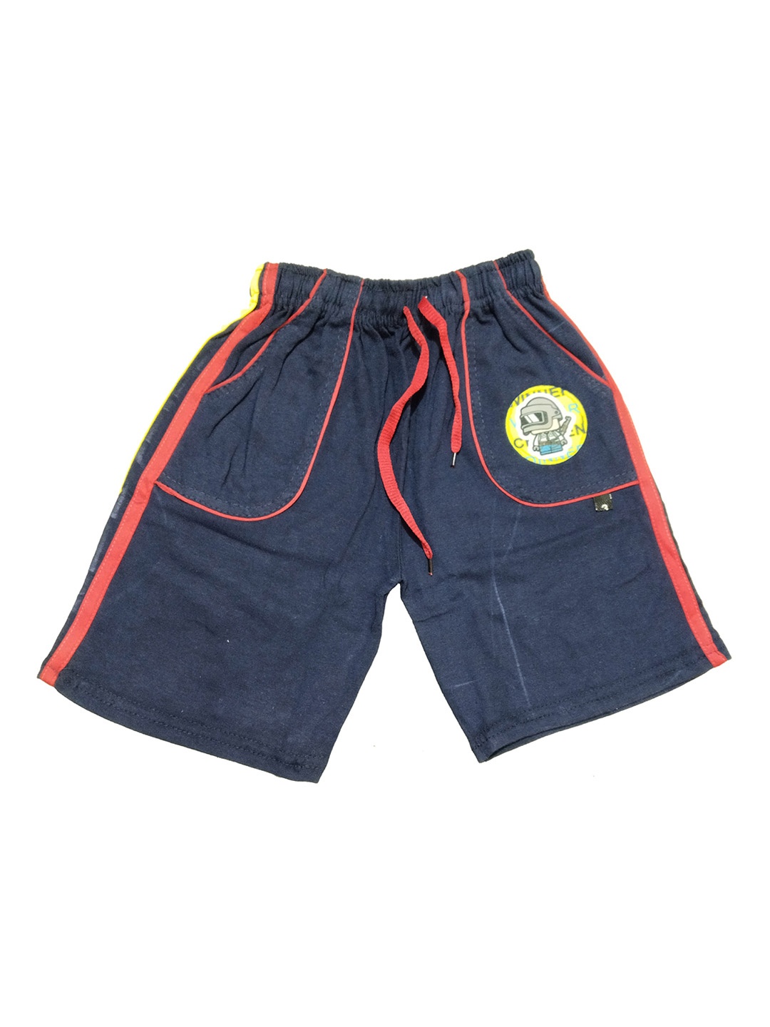 

BAESD Boys Mid Rise Cotton Shorts, Navy blue
