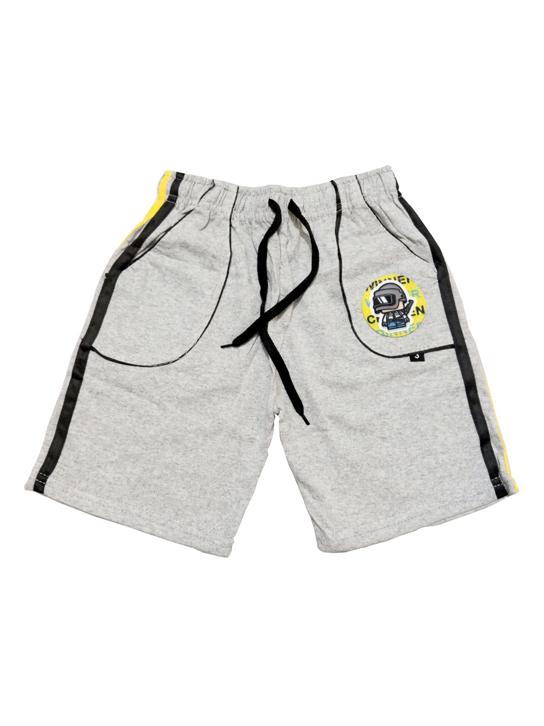 

BAESD Boys Mid Rise Cotton Shorts, Grey