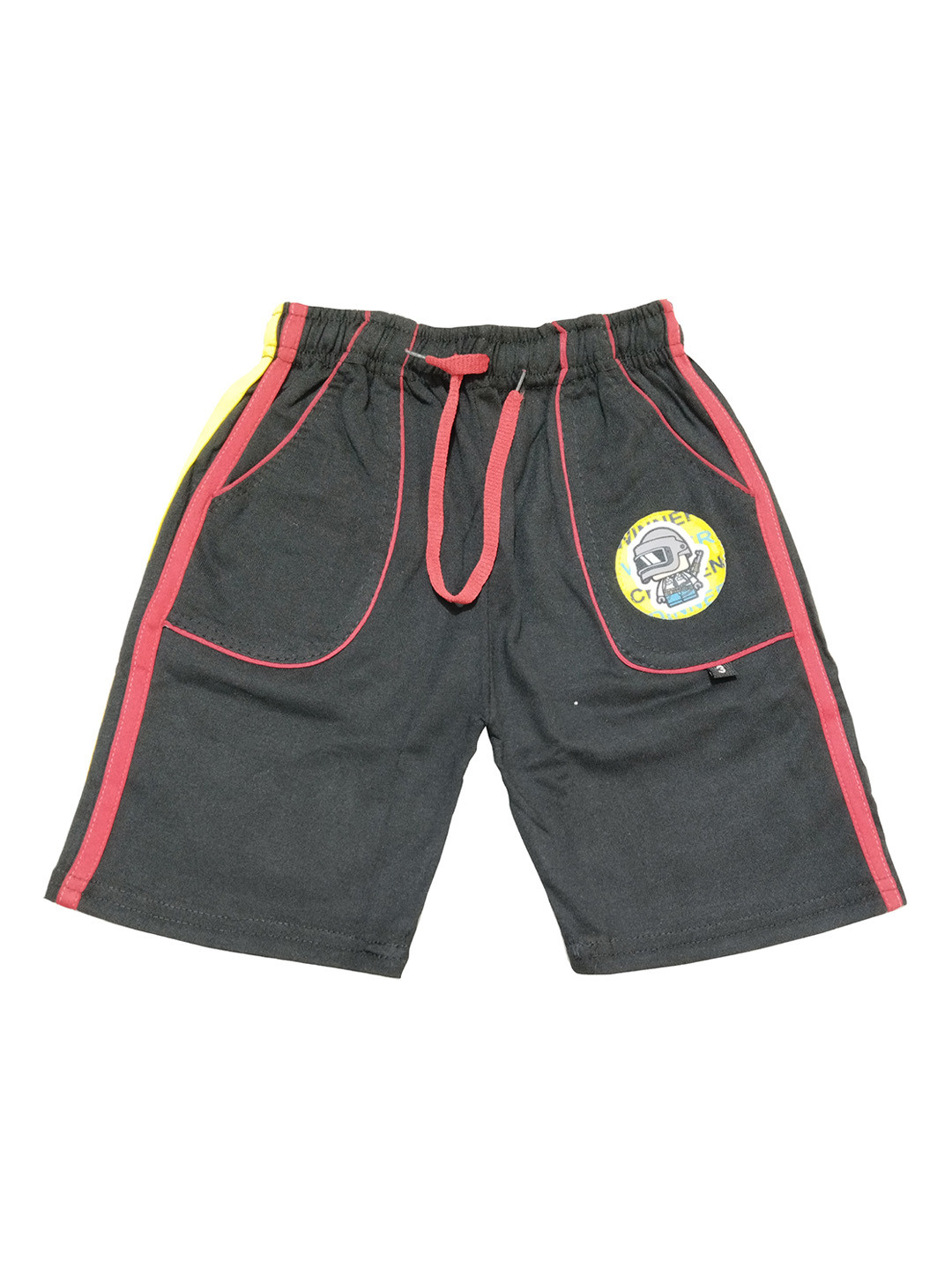 

BAESD Boys Mid Rise Cotton Shorts, Black
