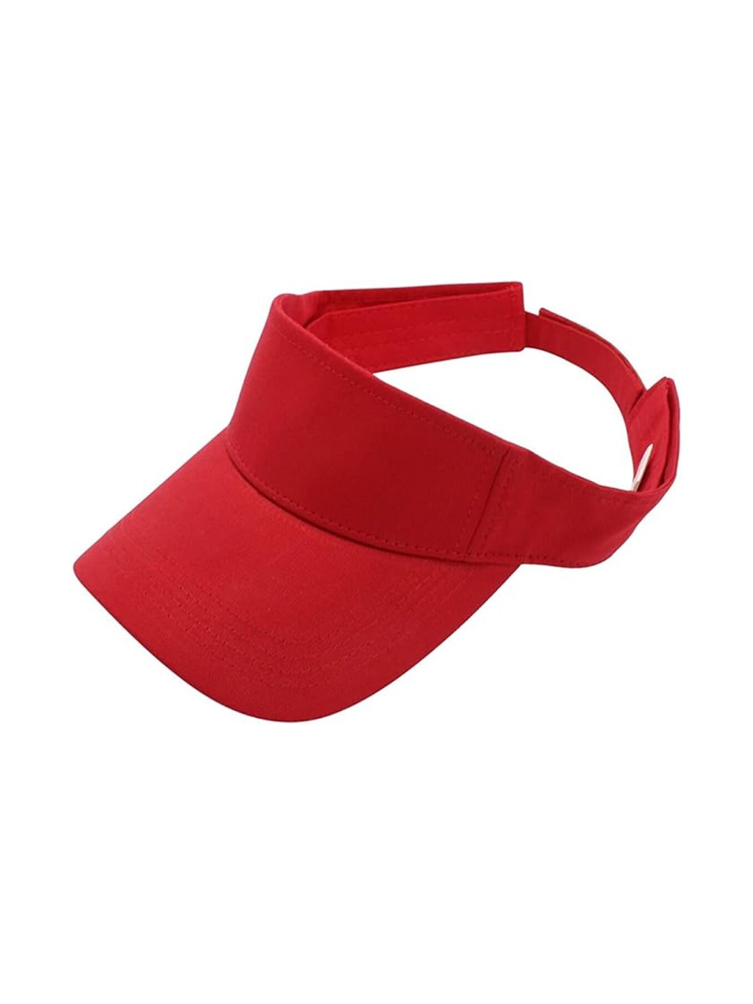 

TEEMOODS Women Cotton Visor Cap, Red