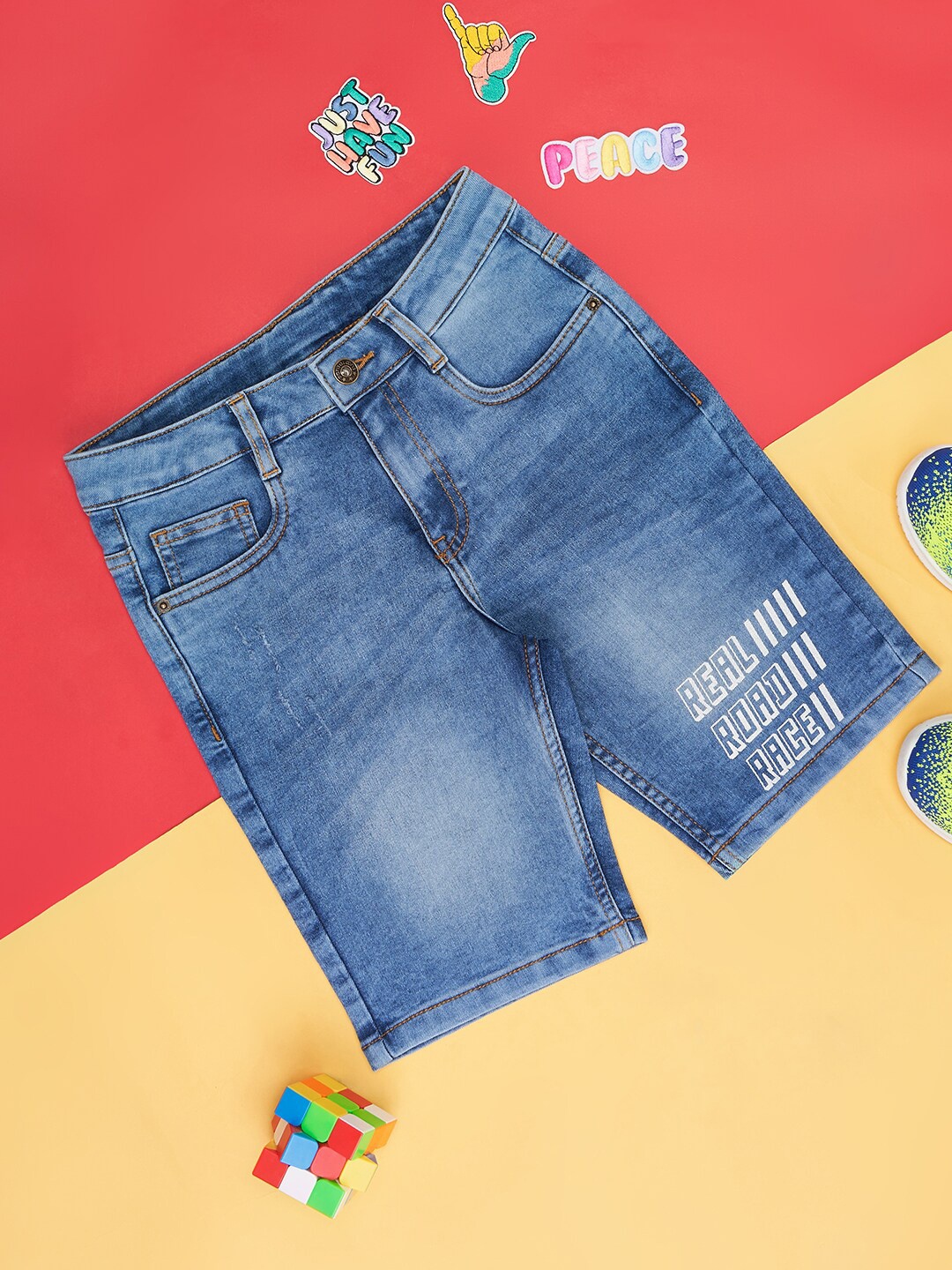 

Pantaloons Junior Boys Denim Shorts, Blue