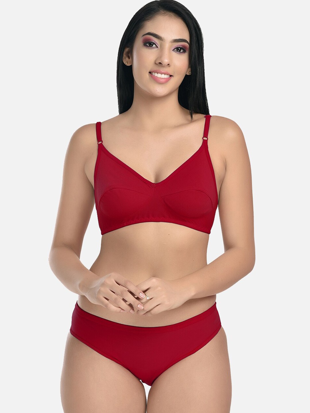 

StyFun Non-Padded Lingerie Set, Maroon