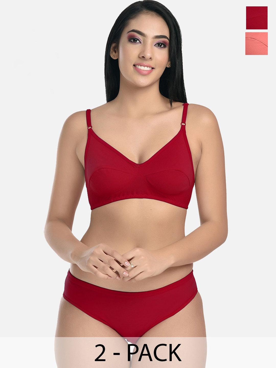 

StyFun Pack Of 2 Lingerie Set, Orange