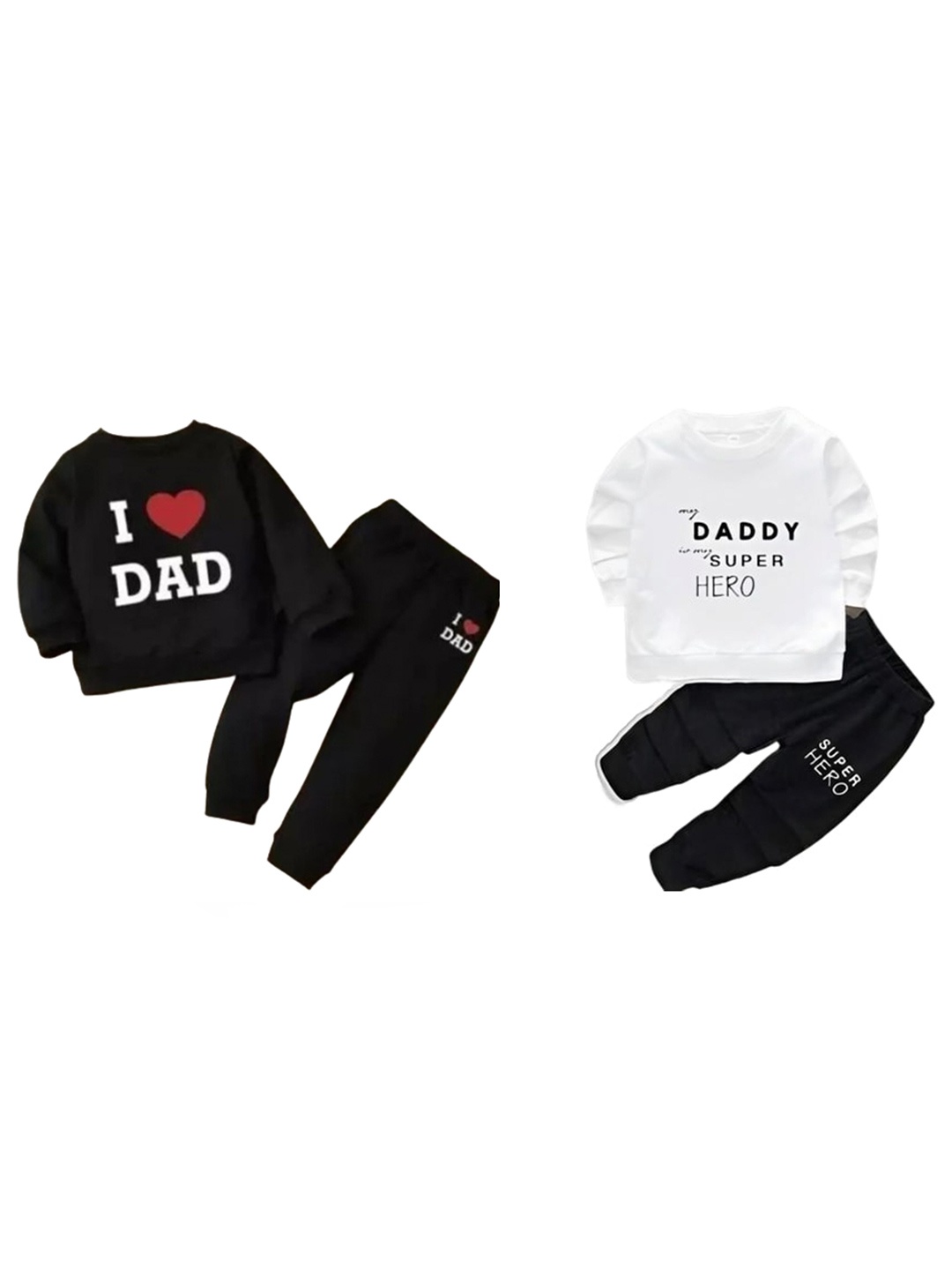 

Pankhu Infant Kids Pack Of 2 Printed T-shirt with Pyjamas, Black