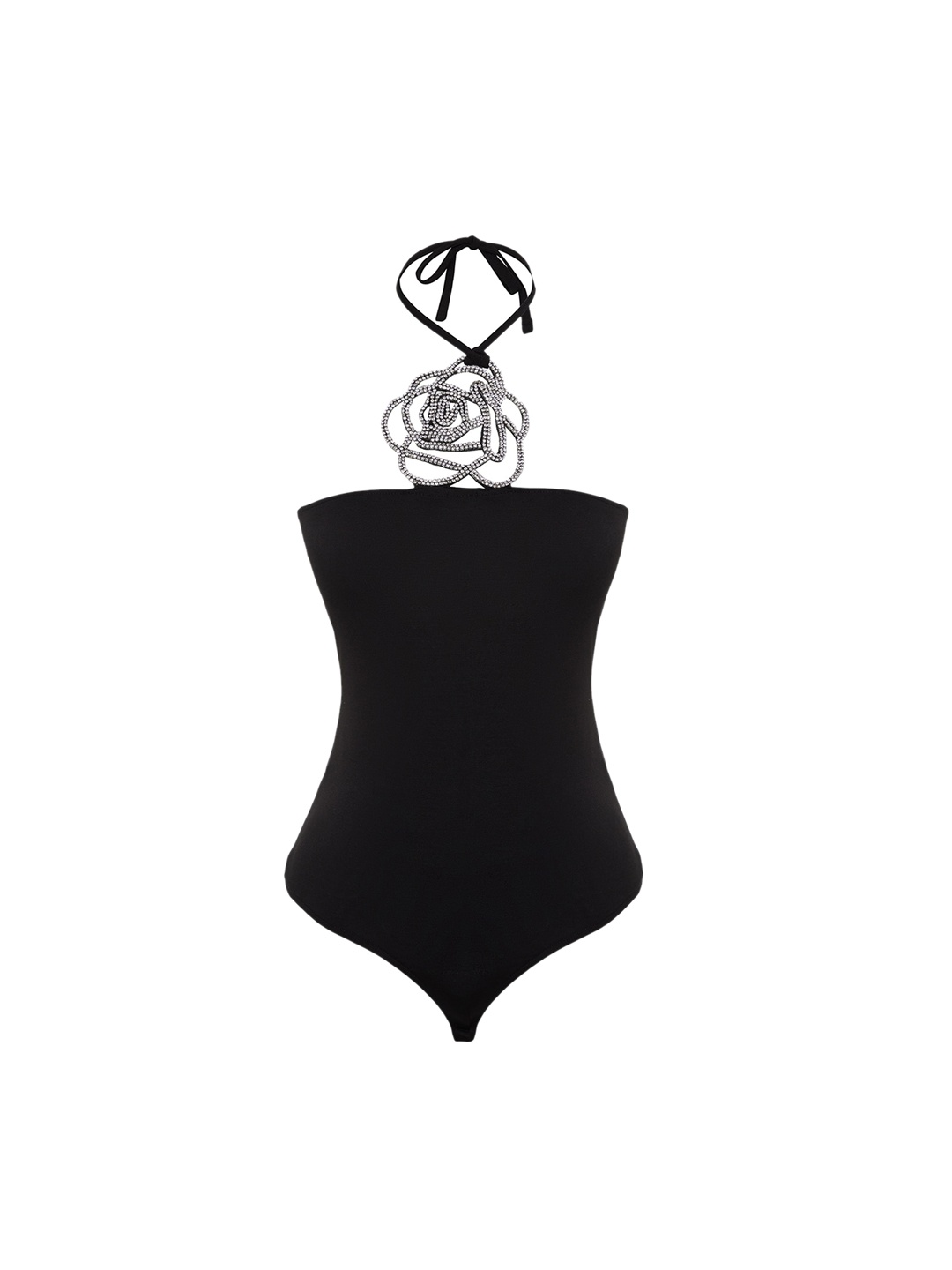 

Trendyol Halter Neck Bodysuit, Black