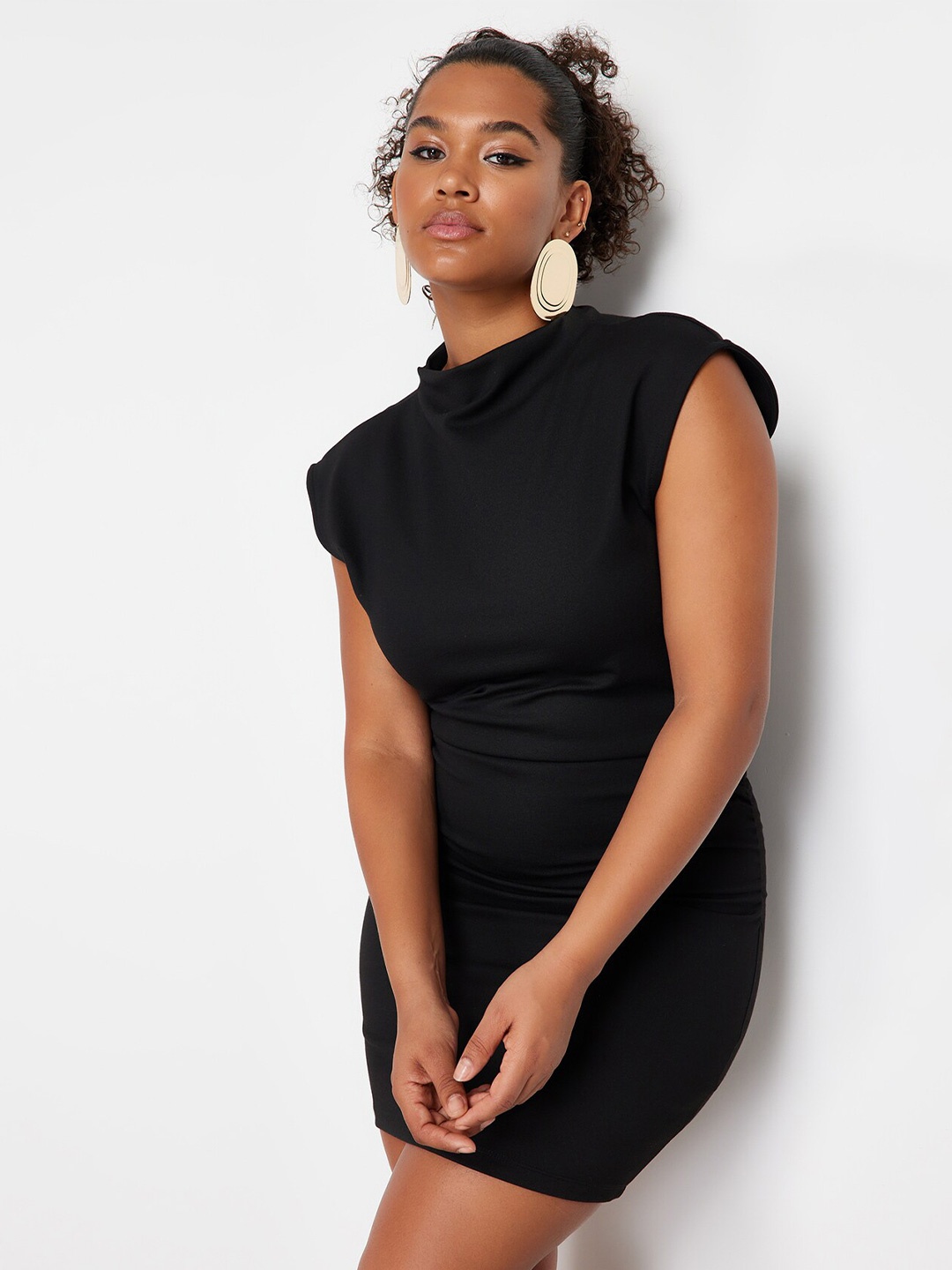 

Trendyol Women Bodycon Mini Dress, Black