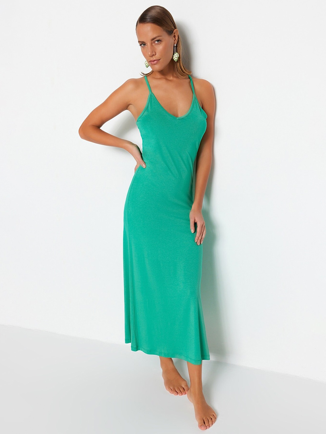 

Trendyol Maxi Midi Dress, Na