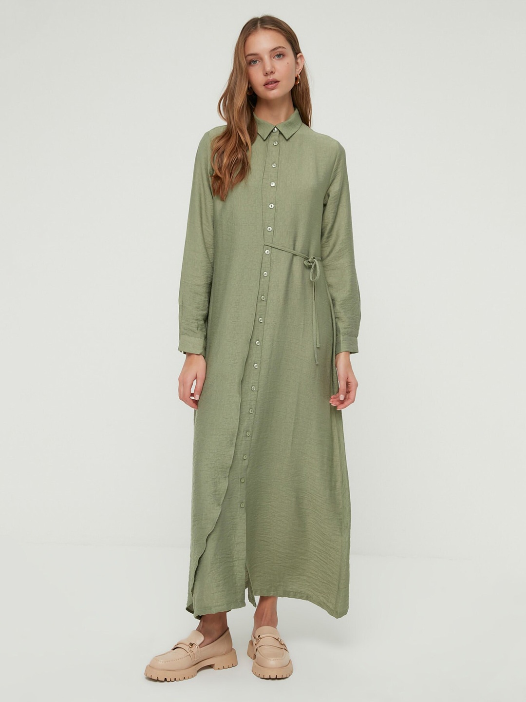 

Trendyol Shirt Maxi Dress, Green