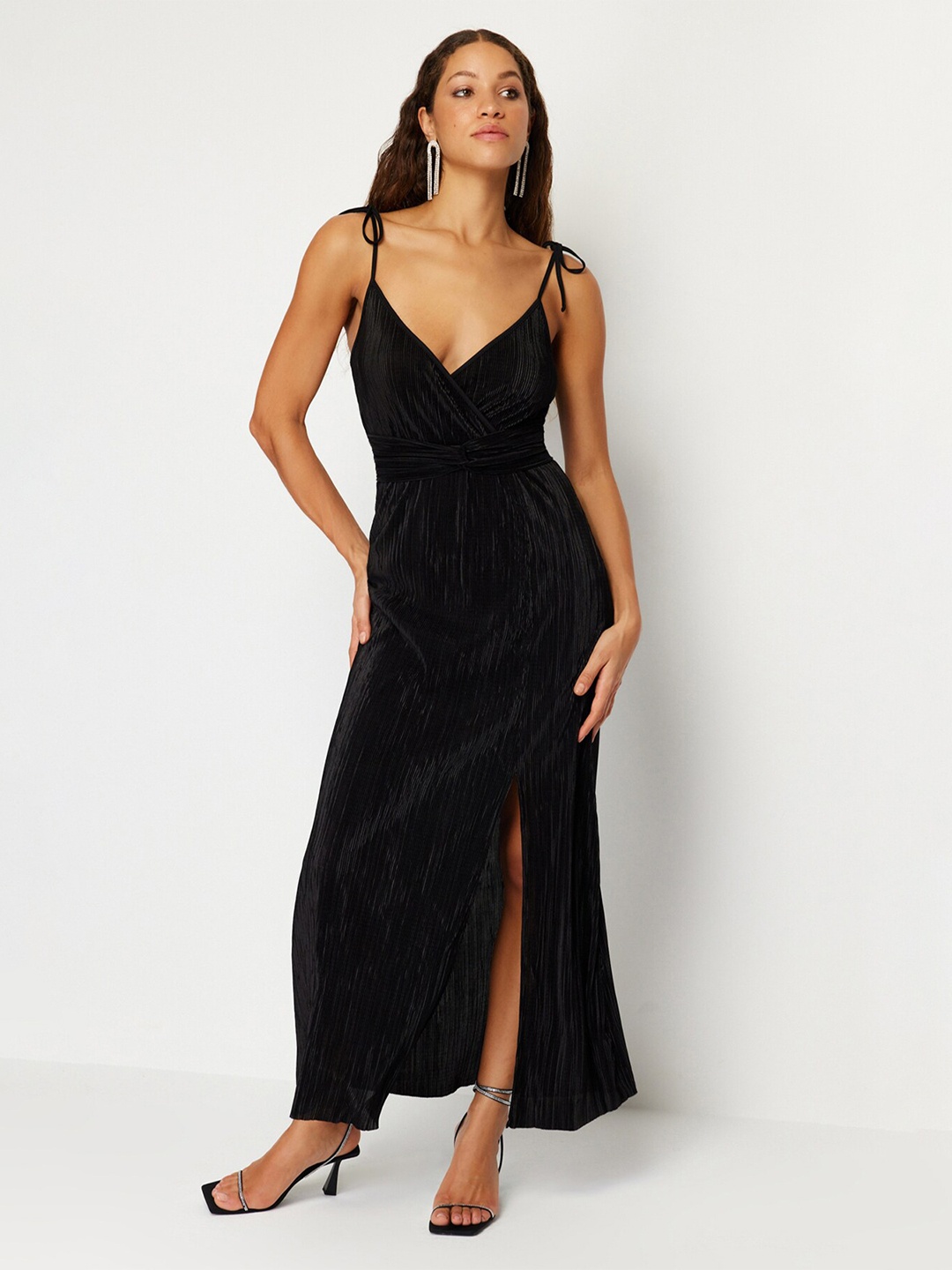 

Trendyol Shoulder Straps Maxi Dress, Black