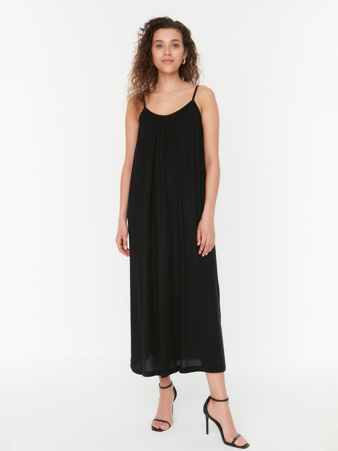 

Trendyol A-Line Maxi Dress, Black