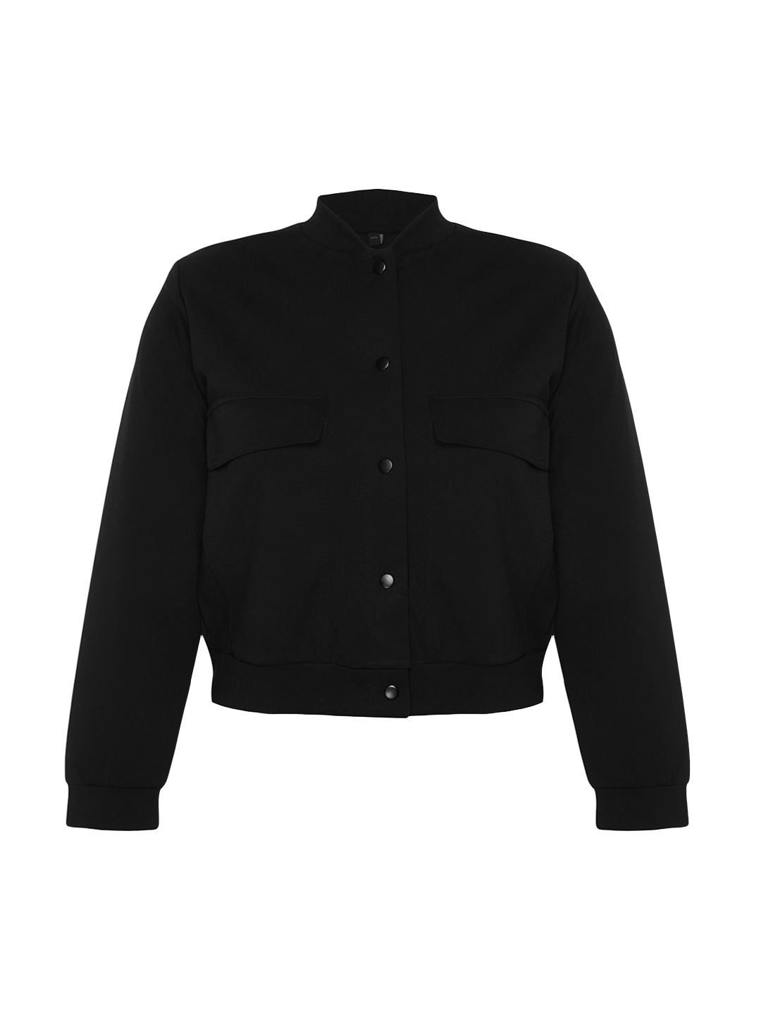 

Trendyol Mock Collar Bomber Jacket, Black