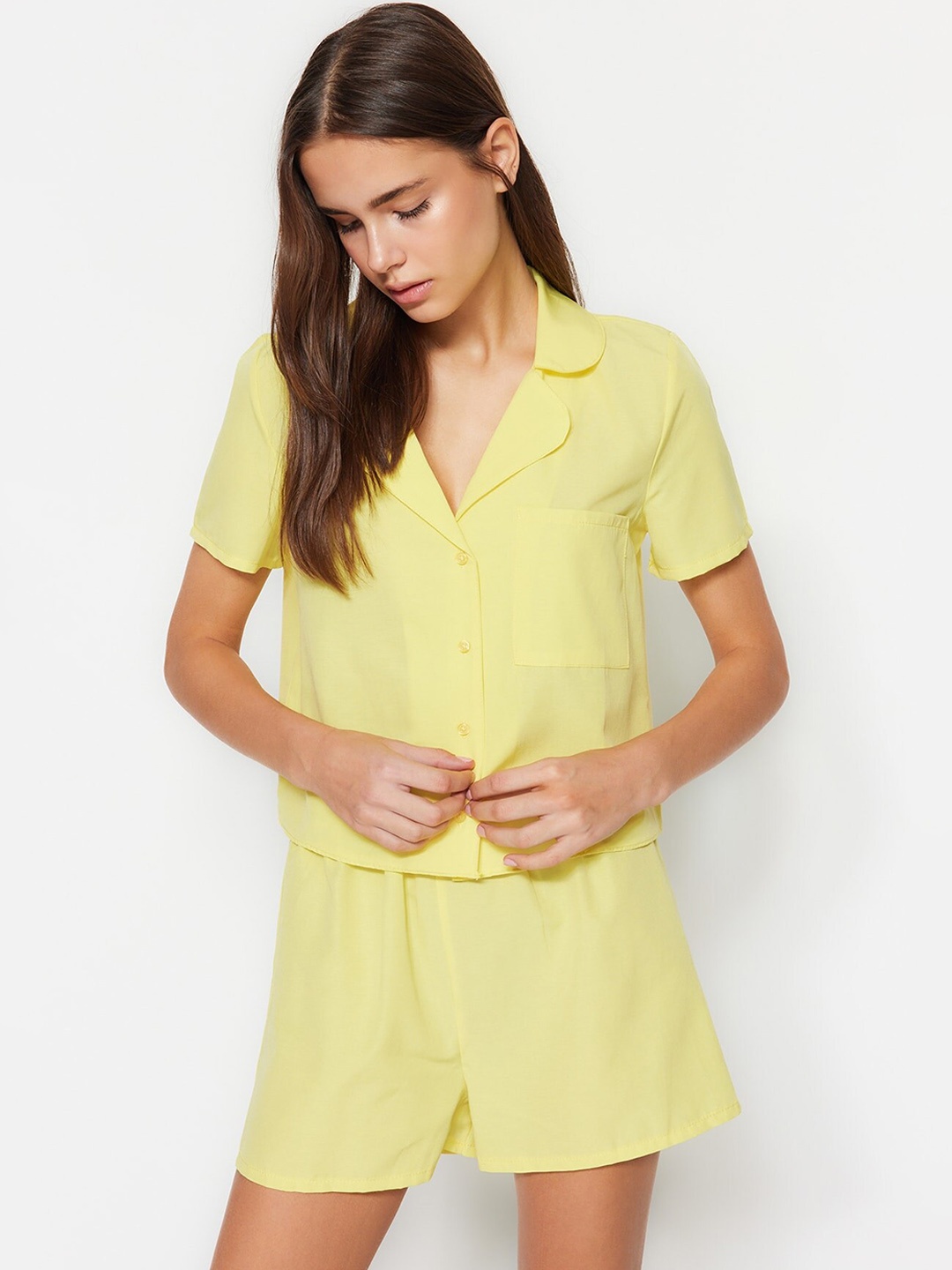 

Trendyol Women Night suit, Yellow