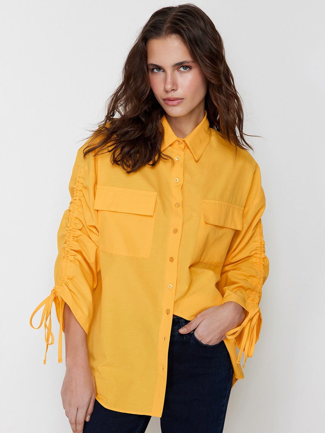 

Trendyol Women Opaque Casual Shirt, Na