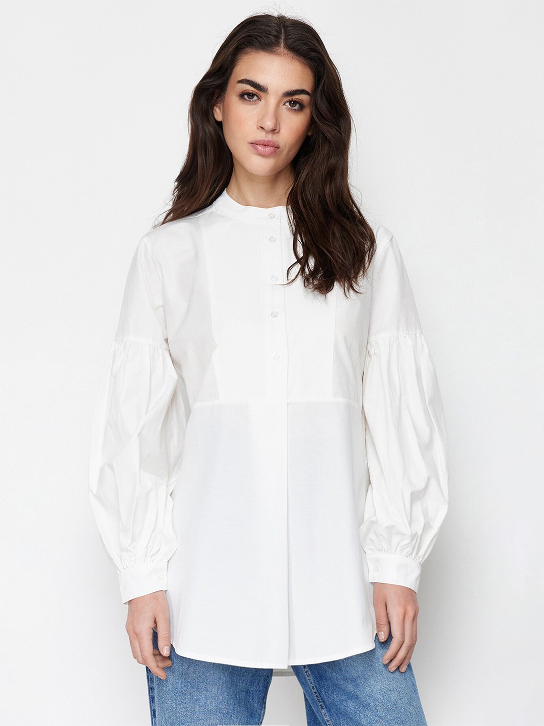 

Trendyol Women Opaque Casual Shirt, Na