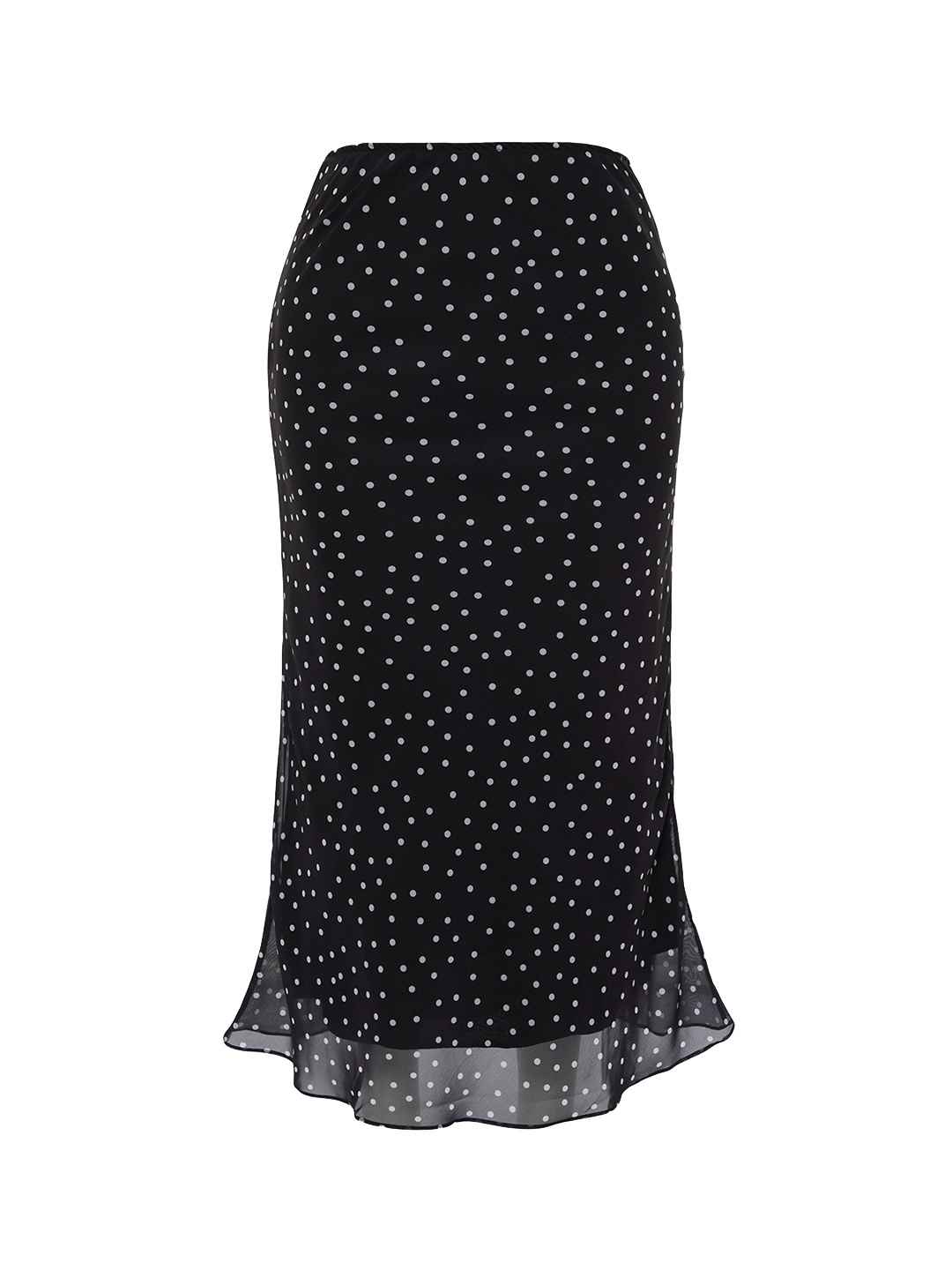 

Trendyol Printed A Line Maxi Skirt, Black