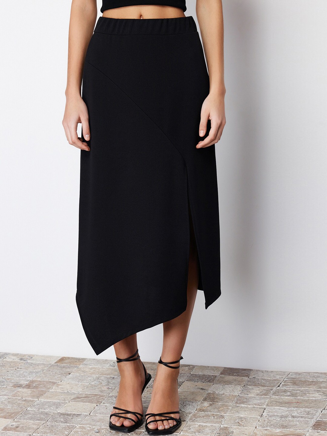 

Trendyol Pencil Midi Skirt, Black