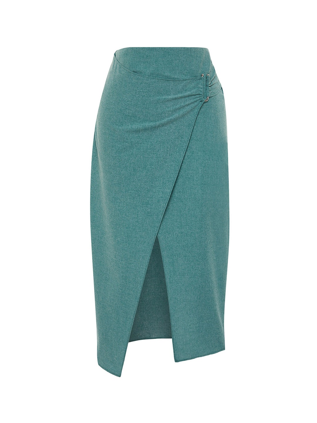 

Trendyol Midi Wrap Straight Skirt, Green