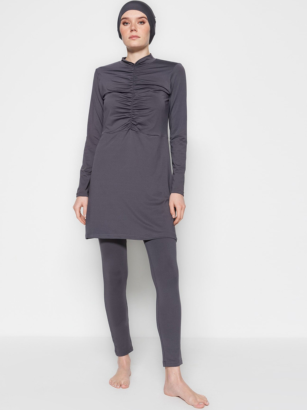 

Trendyol Long Sleeved Swim Set, Grey