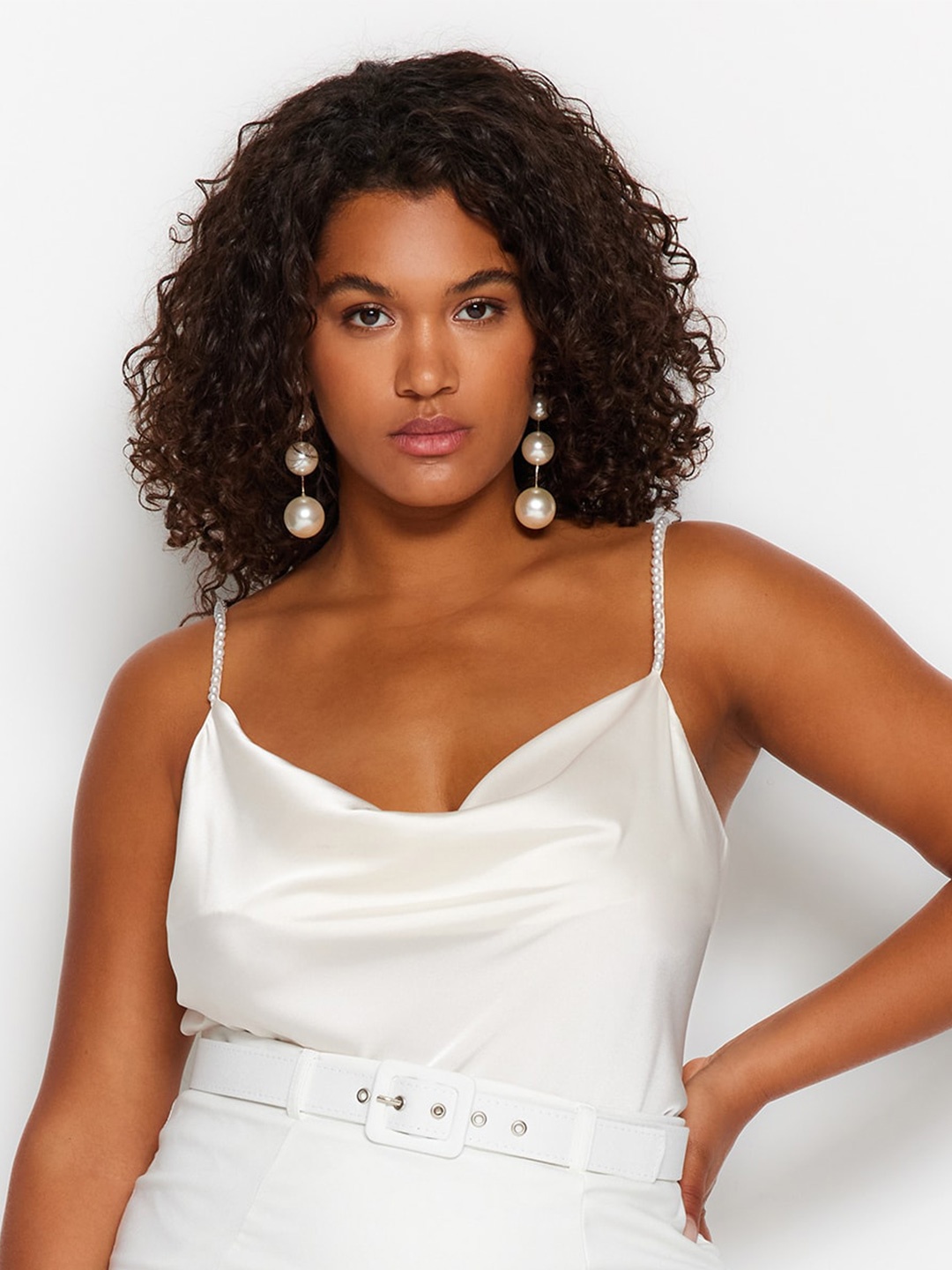 

Trendyol Shoulder Straps Top, White