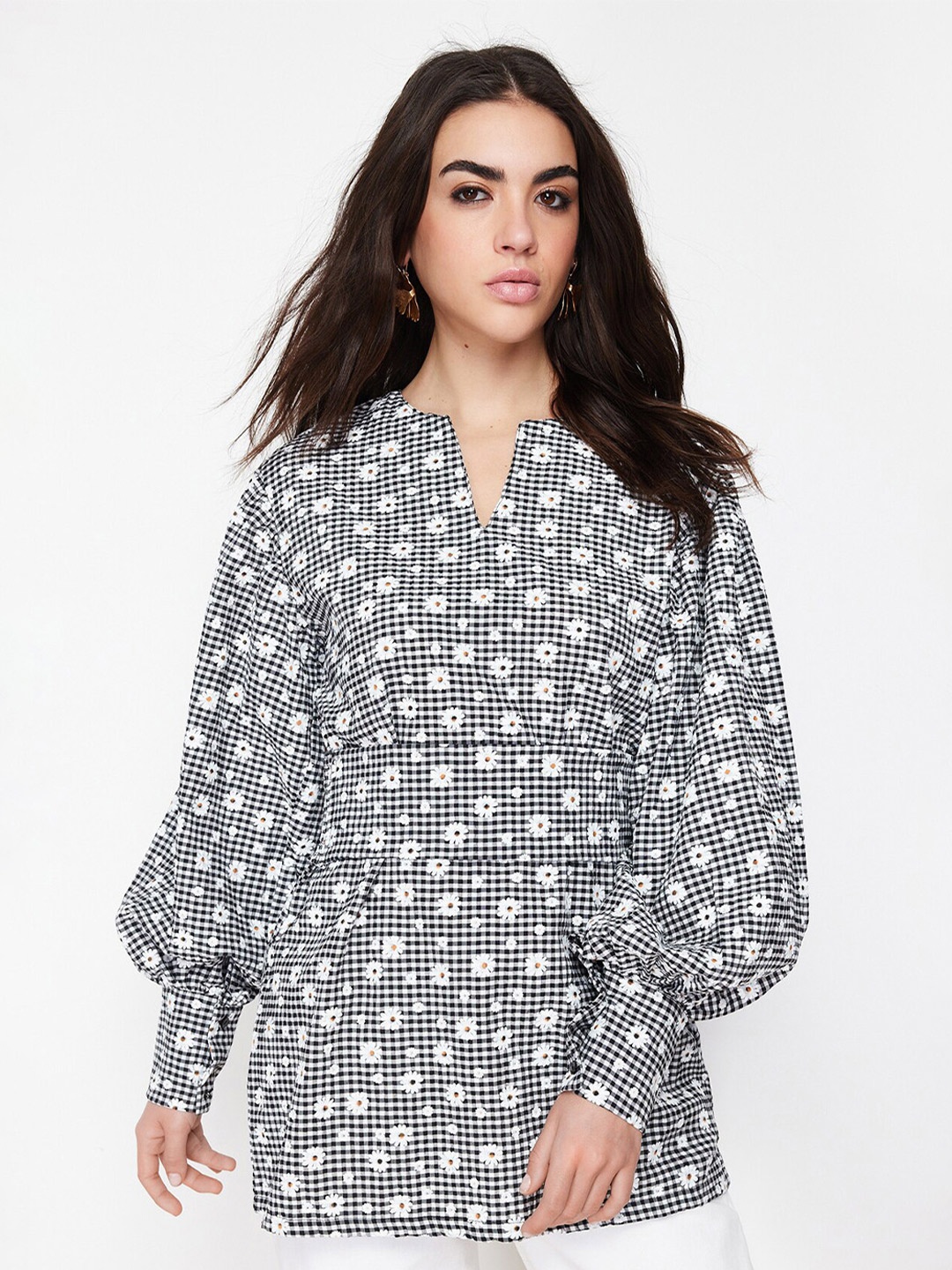 

Trendyol Printed Tunic, Grey