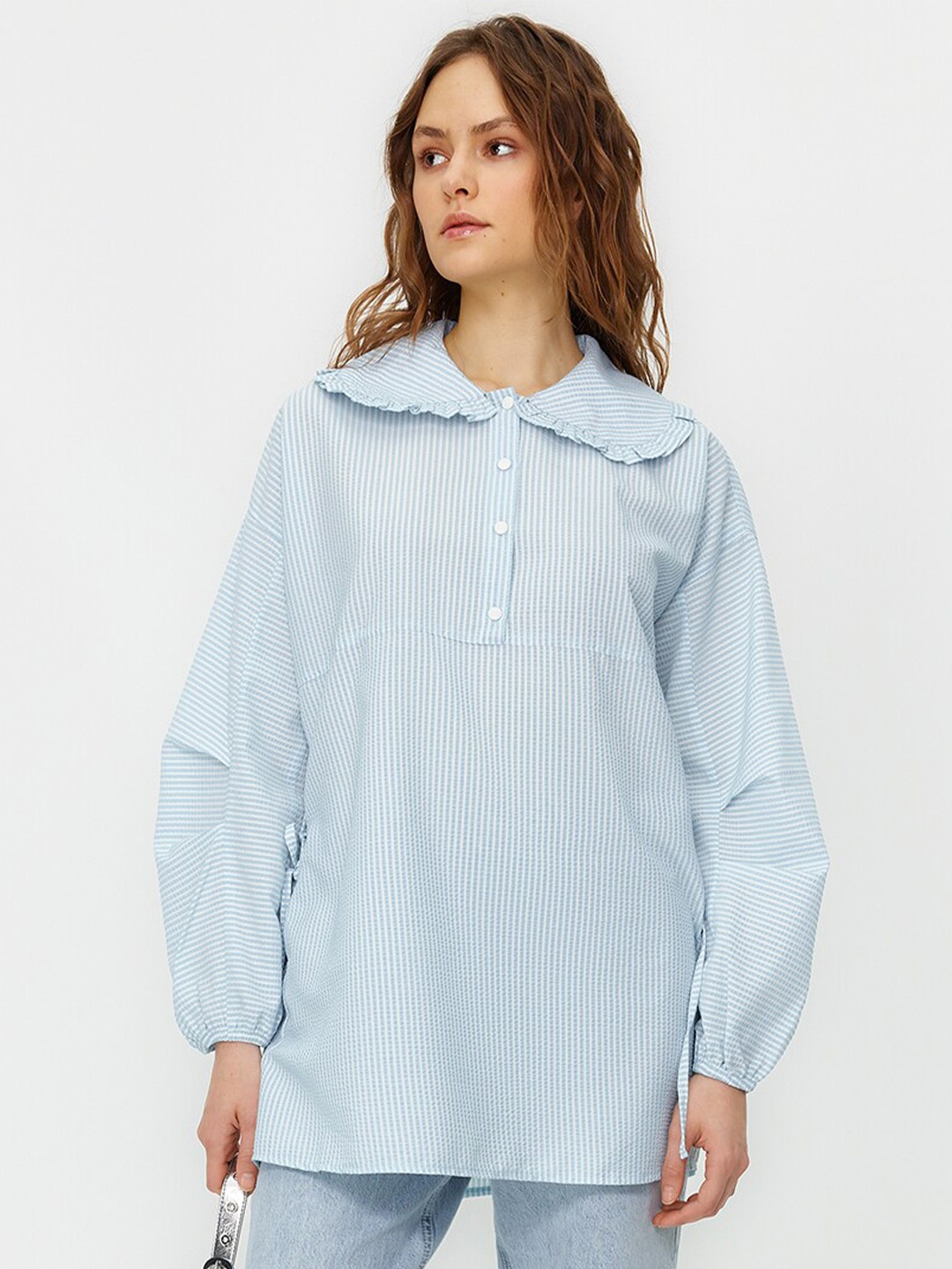 

Trendyol Striped Tunic, Blue