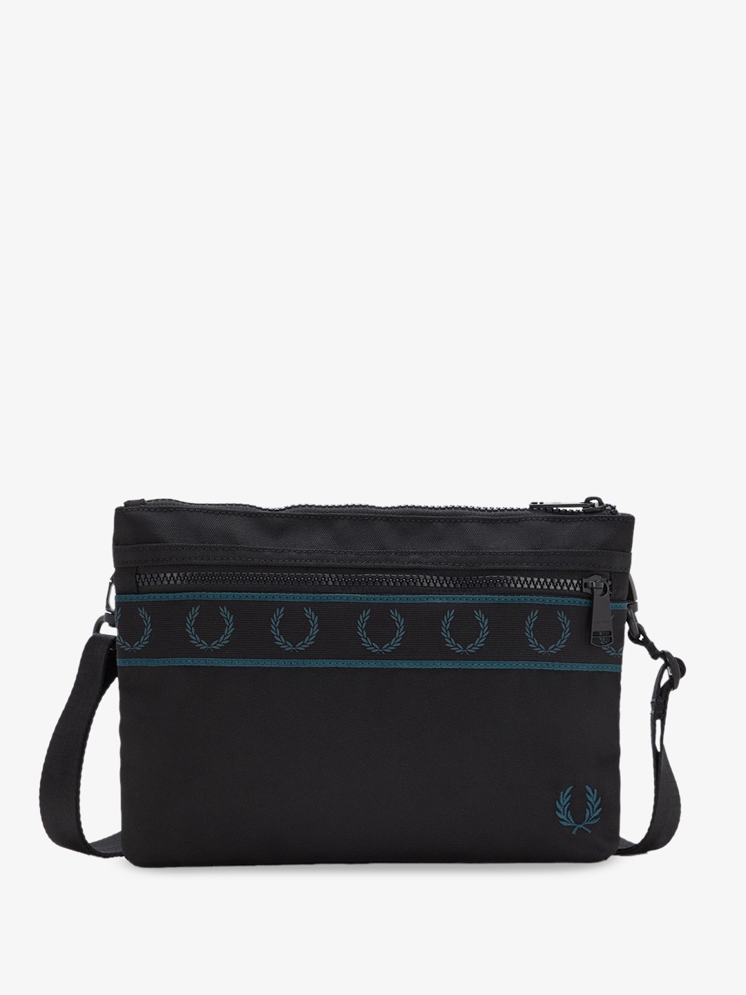 

Fred Perry Structured Sling Bag, Black