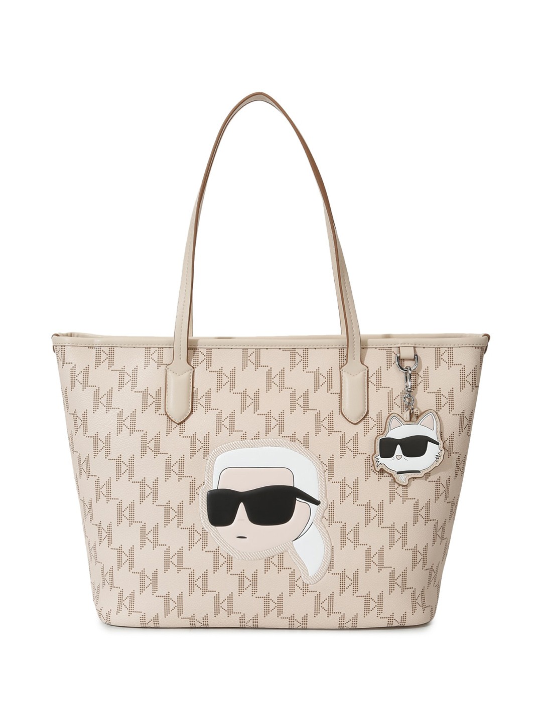 

Karl Lagerfeld Typography Printed Shopper Tote Bag, Off white
