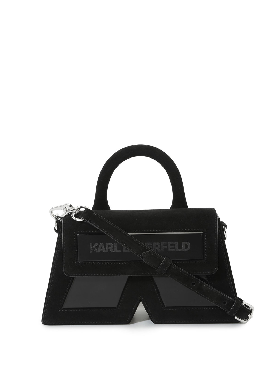 

Karl Lagerfeld Structured Crossbody Bag, Black