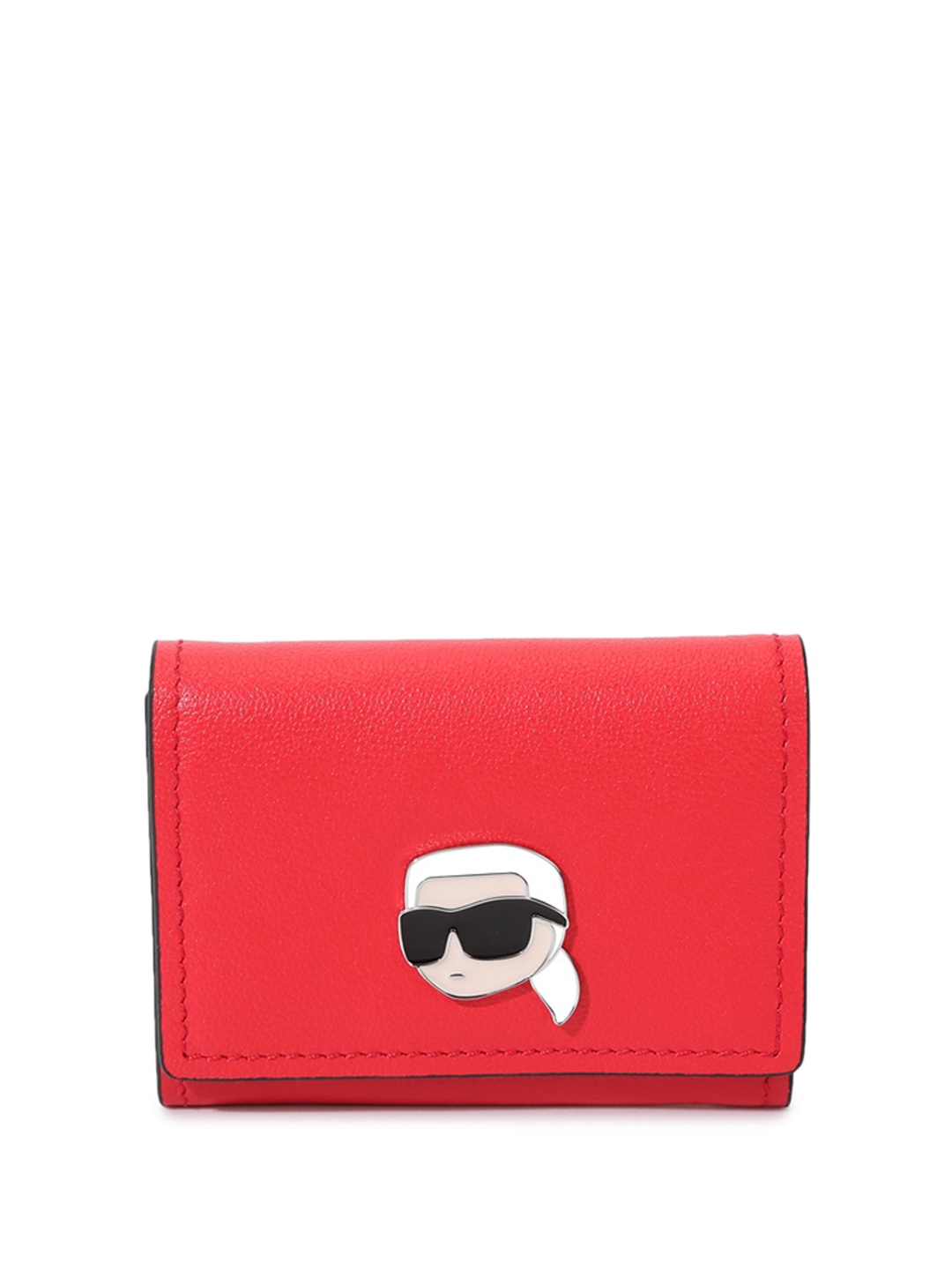 

Karl Lagerfeld Textured Leather Envelop Wallet, Red