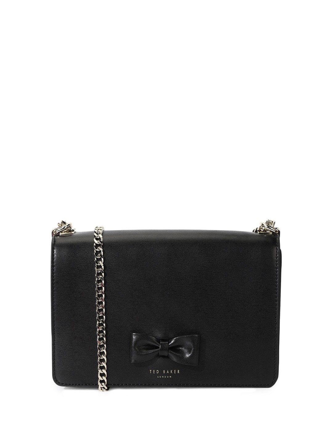 

Ted Baker Textured Bow Structured Sling Bag, Black
