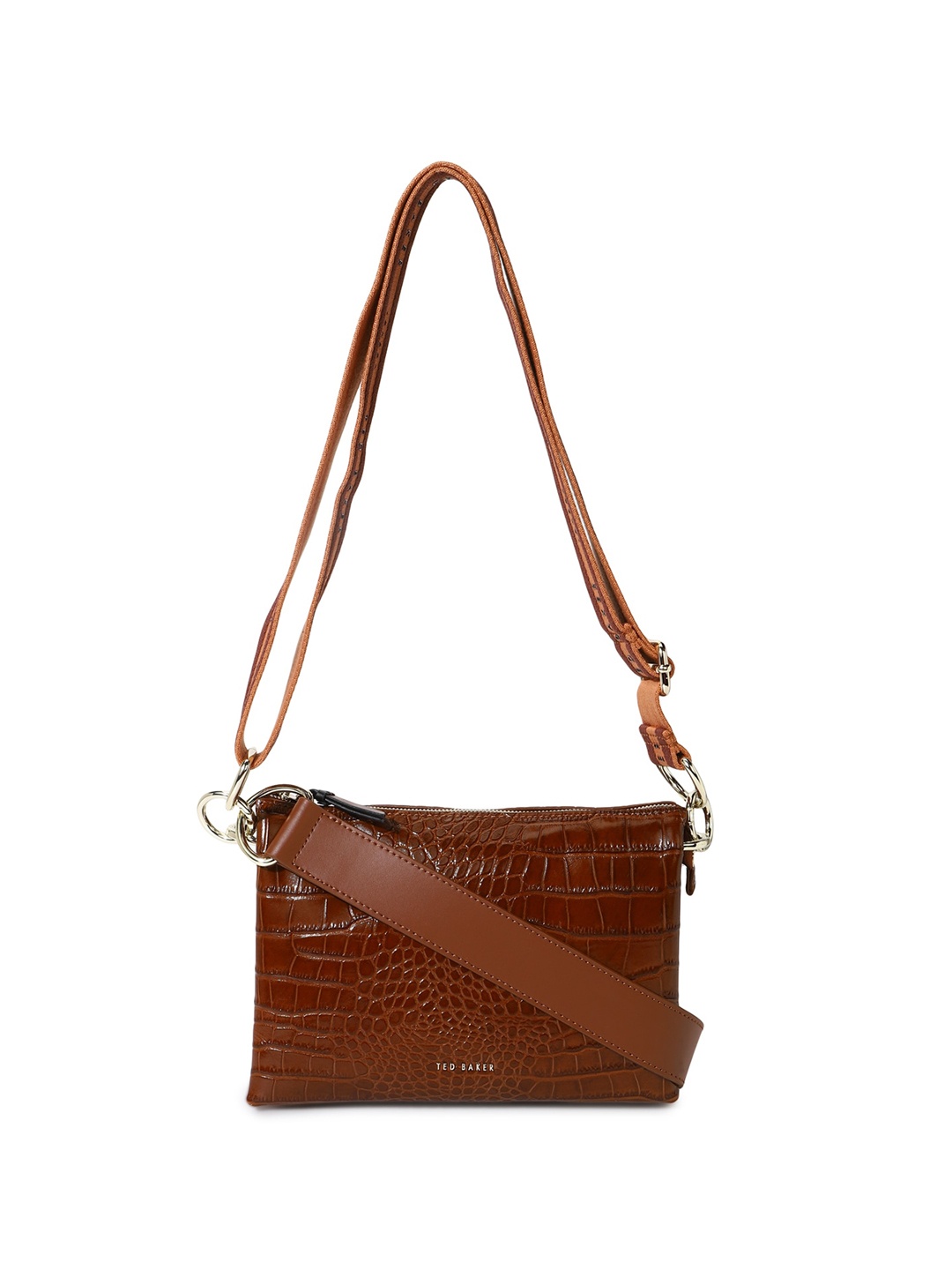

Ted Baker Textured Structured Sling Bag, Brown