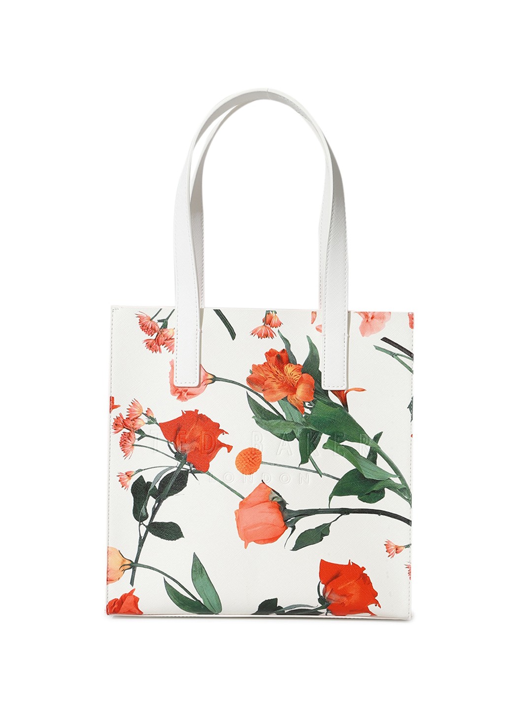 

Ted Baker Floral Printed Small Shopper Tote Bag, White