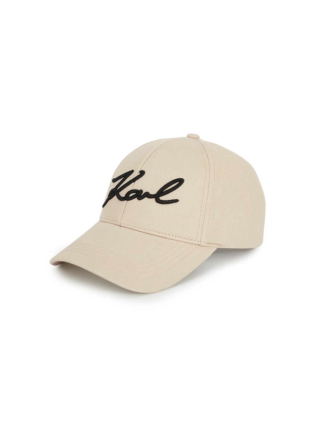 

Karl Lagerfeld Men Embroidered Baseball Cap, Cream