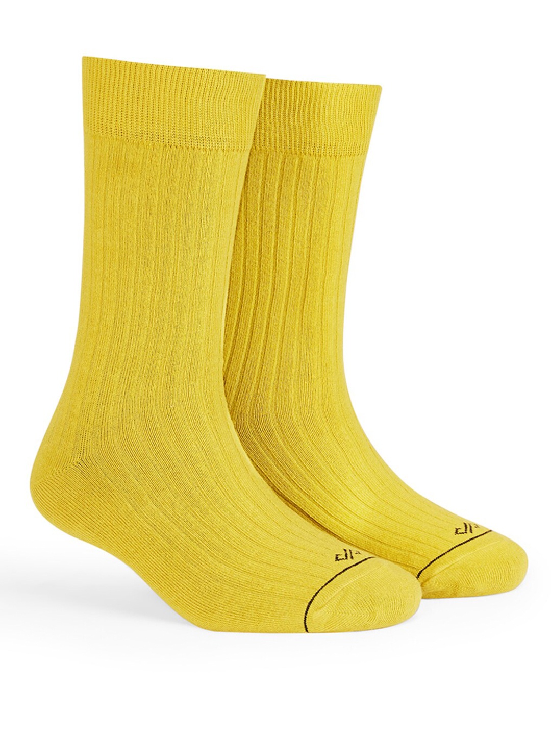 

Dynamocks Unisex Solid Anti-Microbial Calf -Length Socks, Gold