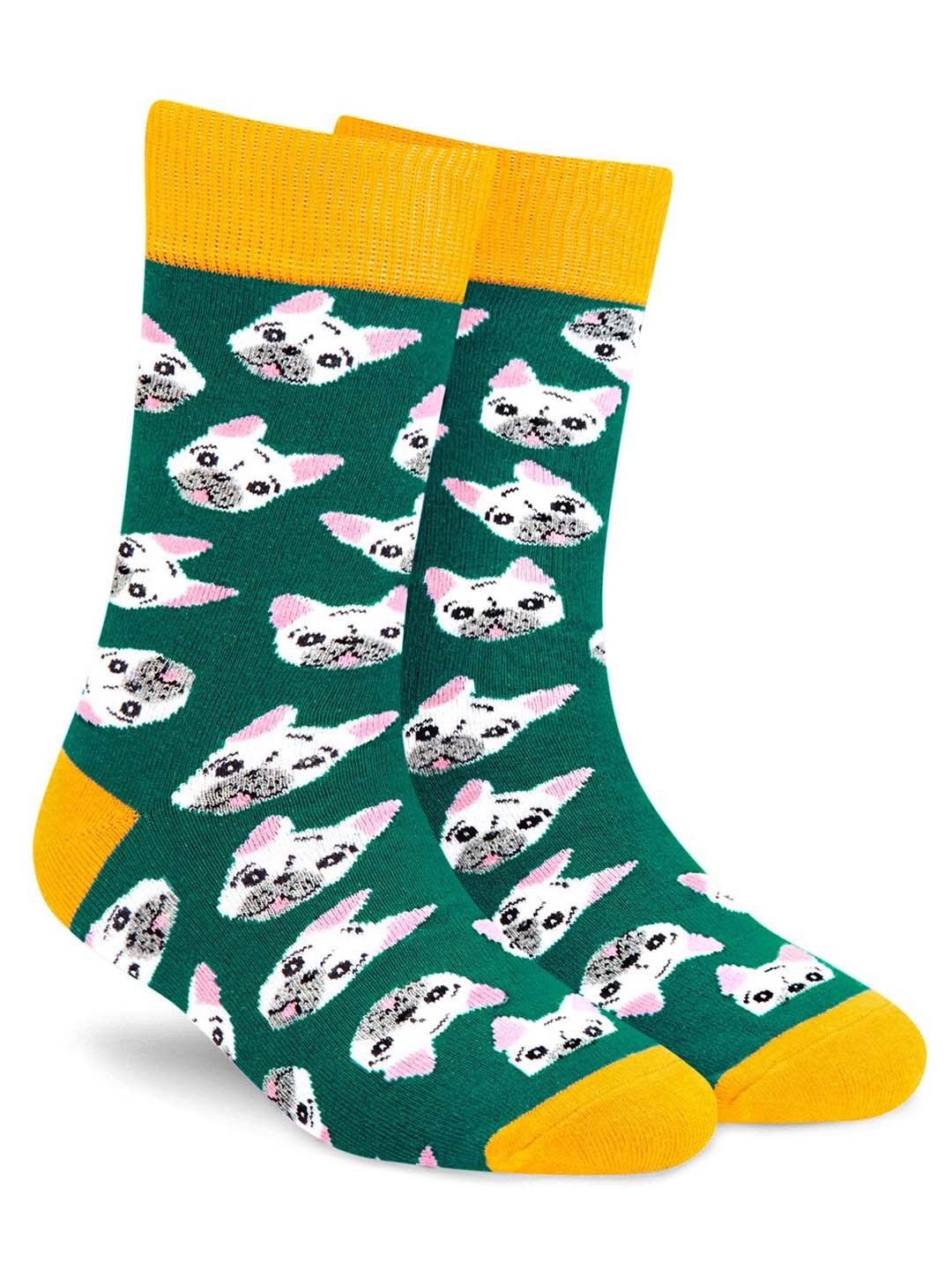 

Dynamocks Unisex Patterned Anti-Microbial Calf-length Socks, Green