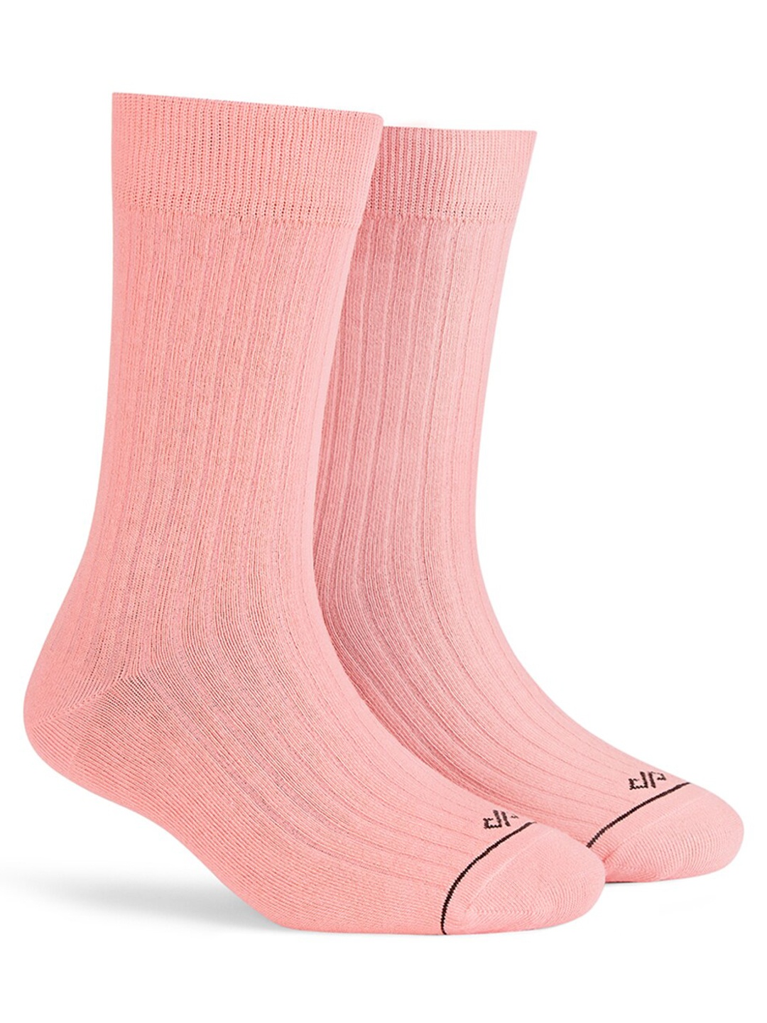 

Dynamocks Unisex Solid Anti-Microbial Calf-Length Socks, Peach