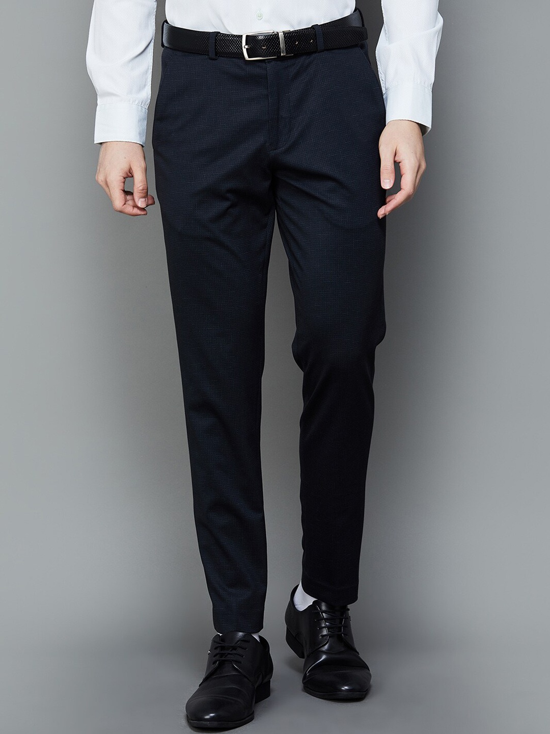 

CODE by Lifestyle Men Slim Fit Formal Trousers, Black