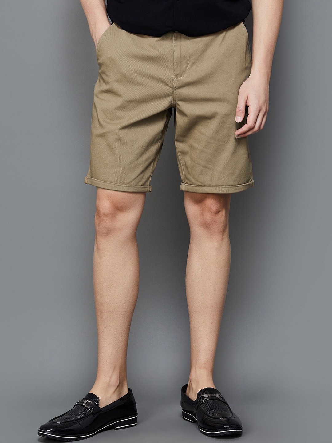 

CODE by Lifestyle Men Mid-Rise Cargo Shorts, Khaki