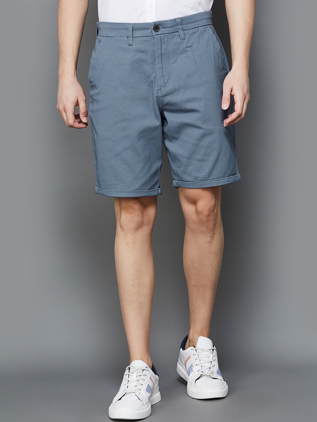 

CODE by Lifestyle Men Mid-Rise Cargo Shorts, Blue
