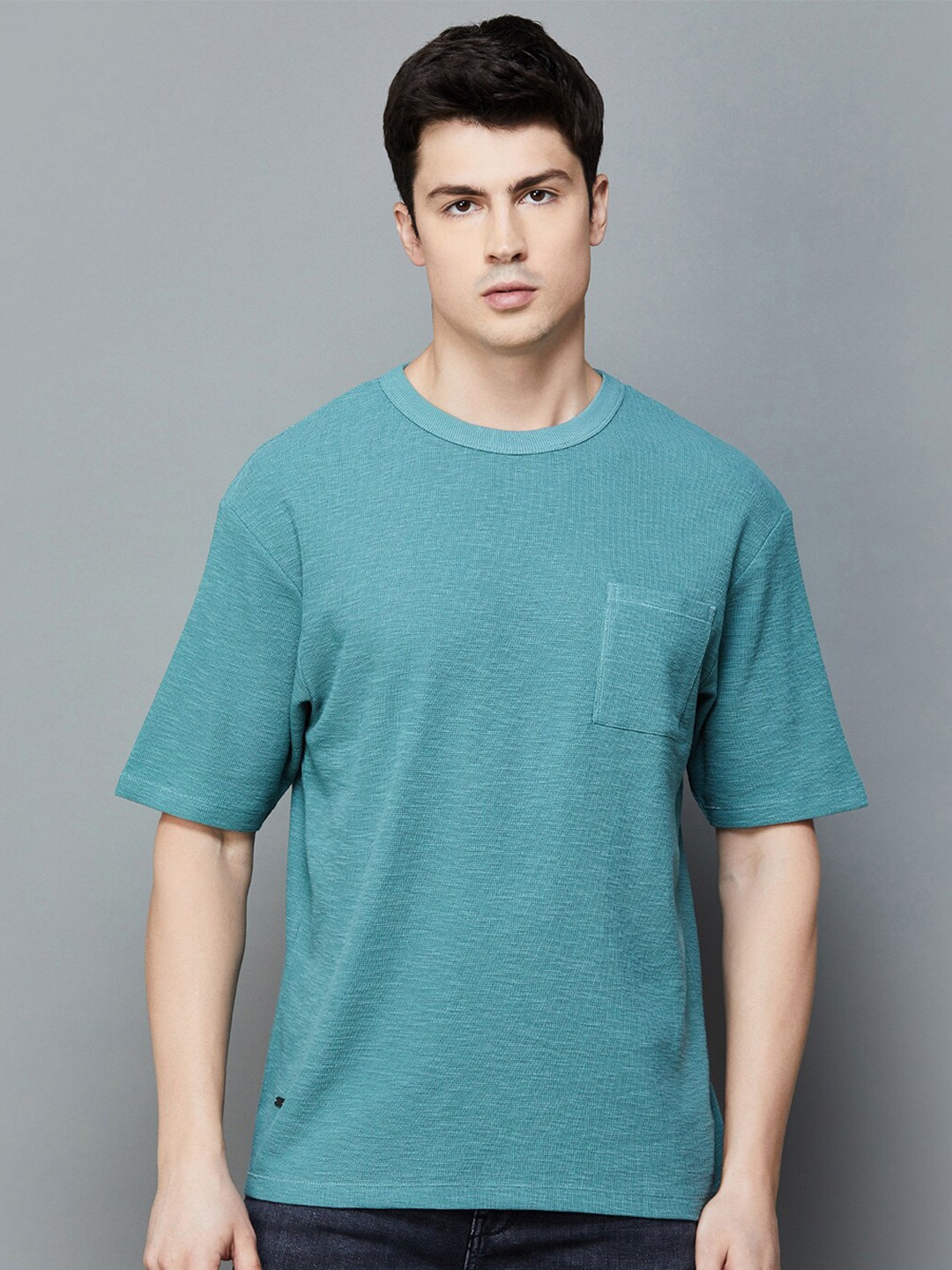 

Forca by Lifestyle Cotton Slim Fit T-shirt, Blue