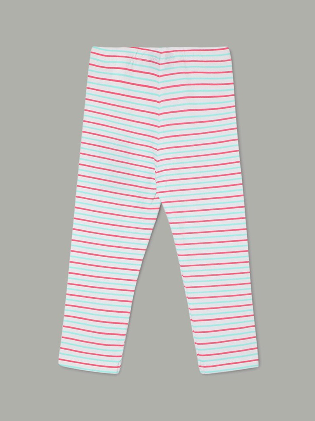 

Juniors by Lifestyle Infant Girls Striped Ankle Length Leggings, White