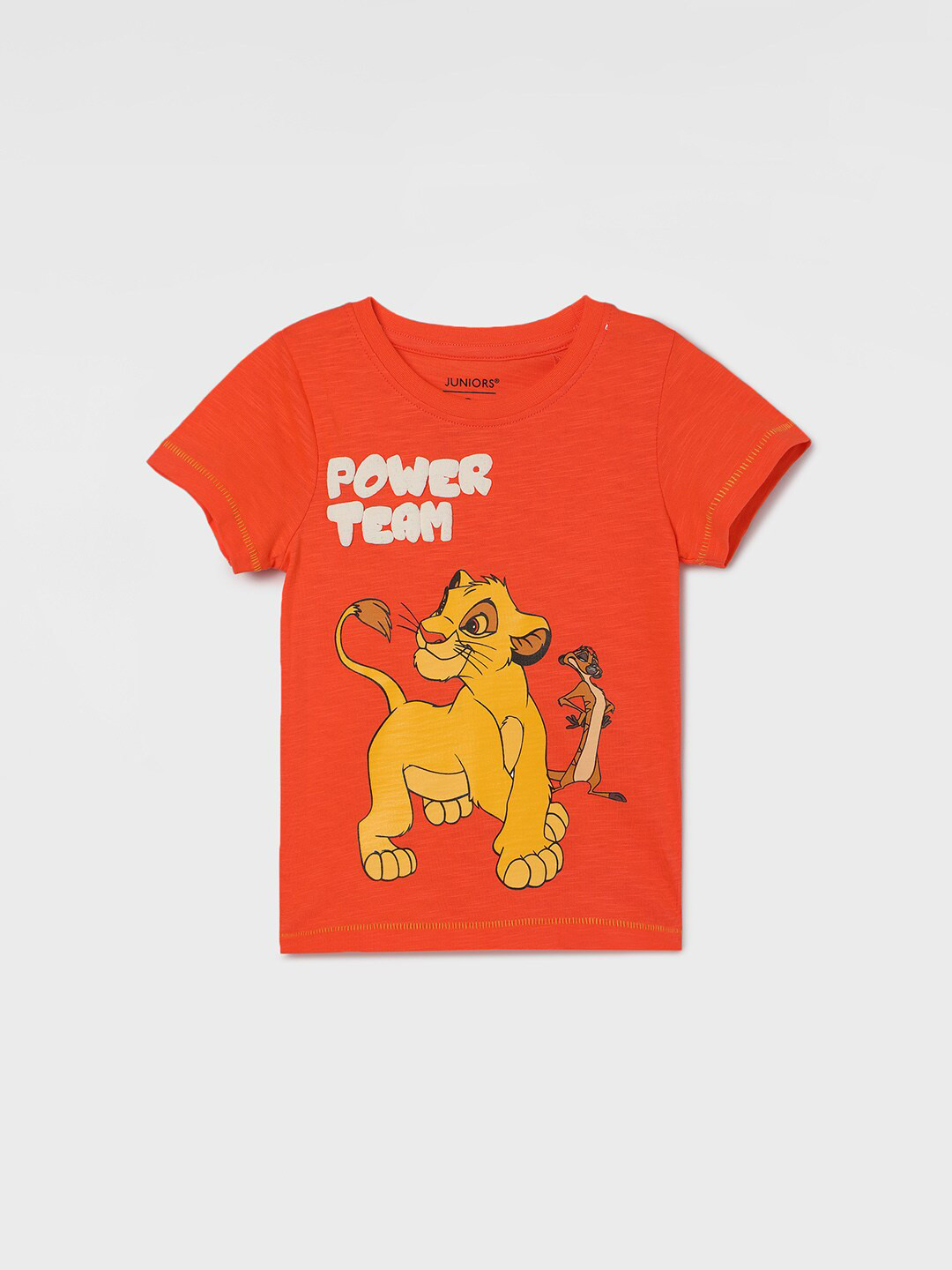 

Juniors by Lifestyle Boys Typography Printed Cotton T-shirt, Orange