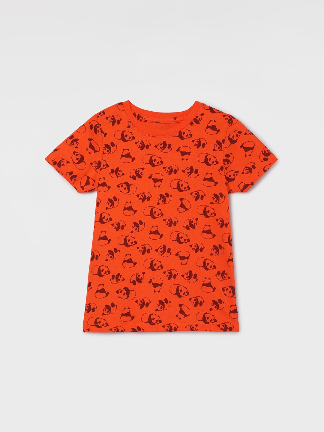 

Juniors by Lifestyle Boys Conversational Printed Cotton T-shirt, Orange