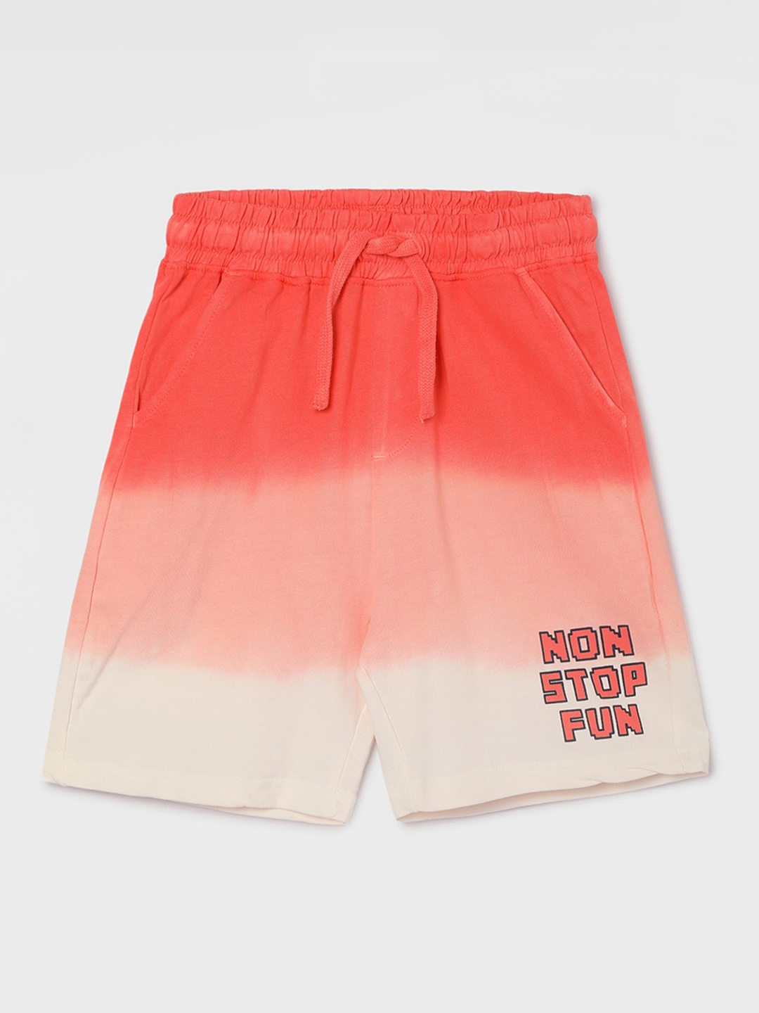 

Fame Forever by Lifestyle Boys Ombre Pure Cotton Shorts, Coral