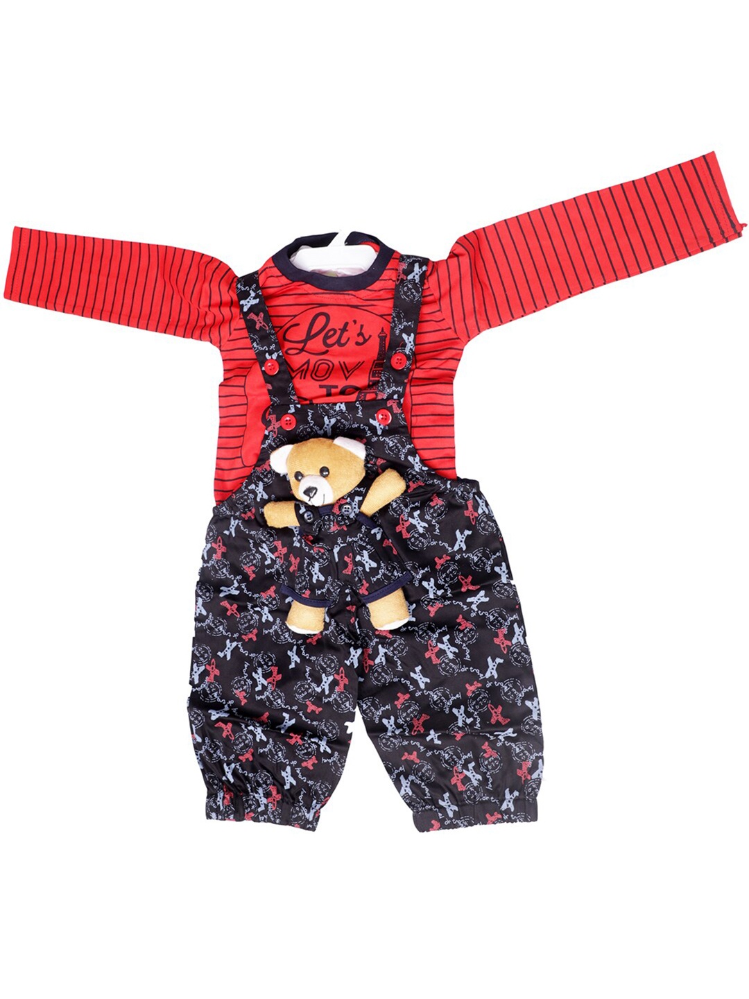 

BAESD Unisex Kids T-shirt with Trousers, Red
