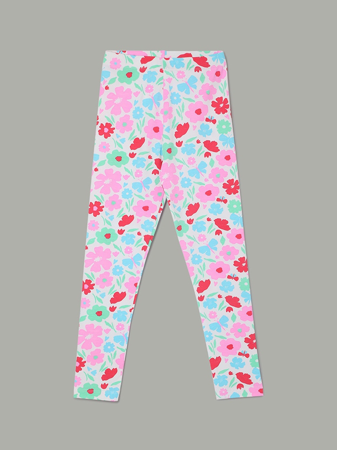 

Fame Forever by Lifestyle Girls Printed Ankle Length Leggings, White