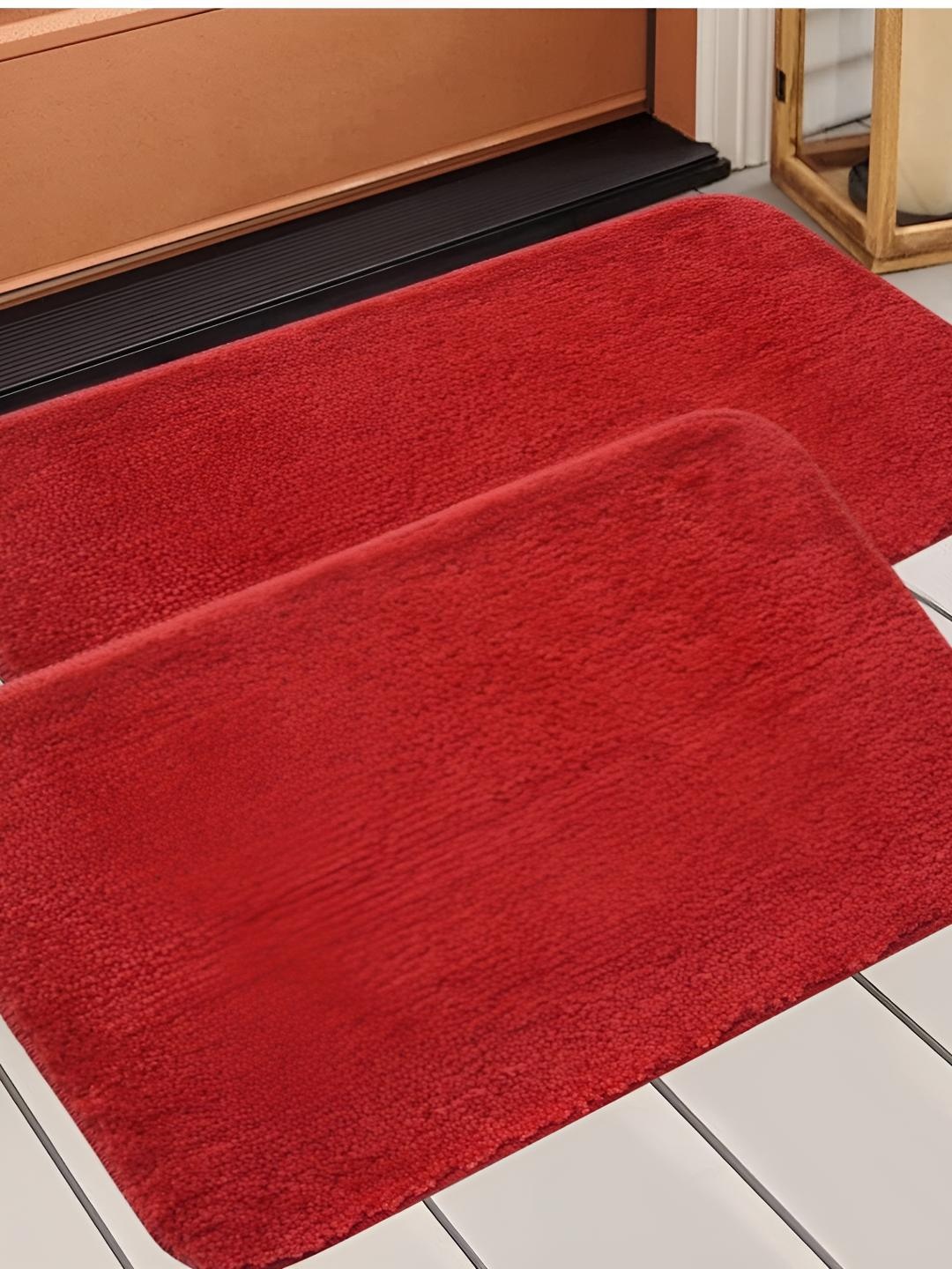 

Bajo's 2-Pcs Red Anti-Skid Doormats